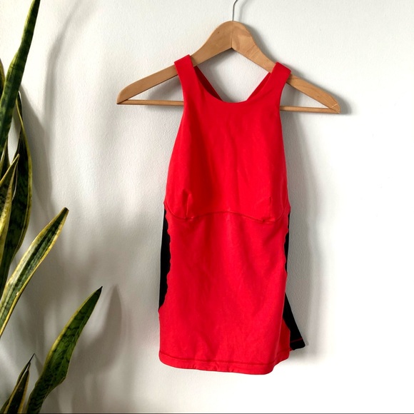 Lululemon Spin it to Win It Red Cross Back Tank - Picture 2 of 10